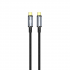 Nettech NT-DC49 USB3.2 20Gbps Plastik 100 Cm Type-C To Type-C Şarj ve Data Kablosu (Siyah)