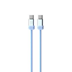 Nettech NT-DC47 60W Plastik 100 Cm Type-C To Type-C Şarj ve Data Kablosu (Mavi)