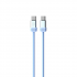Nettech NT-DC47 60W Plastik 100 Cm Type-C To Type-C Şarj ve Data Kablosu (Mavi)