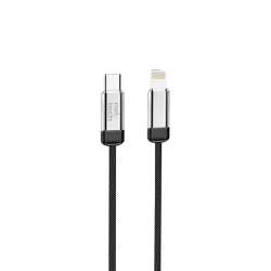 Nettech NT-DC46 30W Plastik 100 Cm Type-C To Lightning Şarj ve Data Kablosu (Siyah) 
