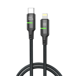 Nettech NT-DC39 30W Plastik 100 Cm Type-C To Lightning Şarj ve Data Kablosu (Siyah)
