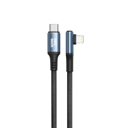 Nettech NT-DC37 30W Plastik 100 Cm Type-C To Lightning Şarj ve Data Kablosu (Siyah)