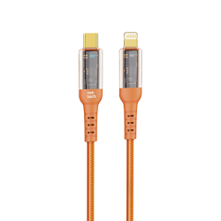 Nettech NT-DC35 30W Plastik 100 Cm Type-C To Lightning Şarj ve Data Kablosu (Turuncu)