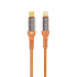 Nettech NT-DC35 30W Plastik 100 Cm Type-C To Lightning Şarj ve Data Kablosu (Turuncu)