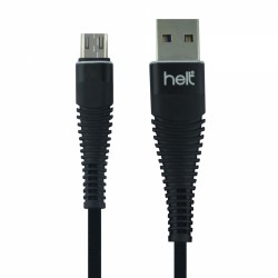 Helt HT-79 İp Örgü 100 Cm Micro Şarj ve Data Kablosu (Siyah)