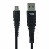 Helt HT-79 İp Örgü 100 Cm Micro Şarj ve Data Kablosu (Siyah)