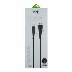 Helt HT-79 İp Örgü 100 Cm Micro Şarj ve Data Kablosu (Siyah)