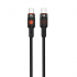 Nettech NT-DC32 60W Plastik 100 Cm Type-C To Type-C Şarj ve Data Kablosu (Siyah)