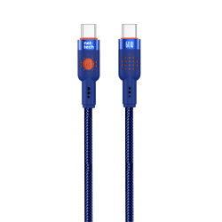 Nettech NT-DC32 60W Plastik 100 Cm Type-C To Type-C Şarj ve Data Kablosu (Mavi)
