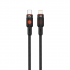 Nettech NT-DC33 30W Plastik 100 Cm Type-C To Lightning Şarj ve Data Kablosu (Siyah)