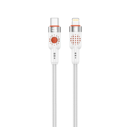 Nettech NT-DC33 30W Plastik 100 Cm Type-C To Lightning Şarj ve Data Kablosu (Beyaz)