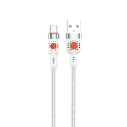 Nettech NT-DC31 18W Plastik 100 Cm USB To Type-C Şarj ve Data Kablosu (Beyaz)