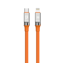 Nettech NT-DC30 30W Plastik 100 Cm Type-C To Lightning Şarj ve Data Kablosu (Turuncu)