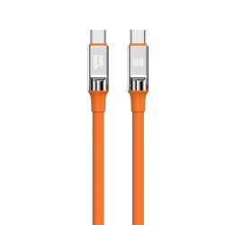 Nettech NT-DC29 60W Plastik 100 Cm Type-C To Type-C Şarj ve Data Kablosu (Turuncu)