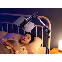 Rtako Ayaklı 360 Derece Ayarlanabilir Teleskopik Metal Telefon - Tablet Tutucu Stand 130-160 cm (Gri)