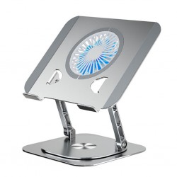 MC S61 360° Dönebilen Soğutucu Masaüstü Laptop Standı (Gümüş)