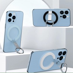 SJ20 Taşınabilir Magsafe Mıknatıslı Cep Telefonu Standı Masaüstü Braketi (Siyah)