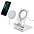 Z19 Çok Fonksiyonlu Magsafe Uyumlu Masaüstü Telefon Standı (Gümüş)