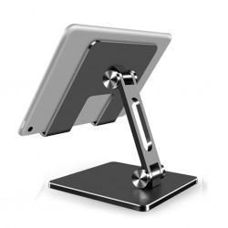 MT134 Alüminyum Masaüstü Ayarlanabilir Tablet Tutucu Masa Standı (Füme)