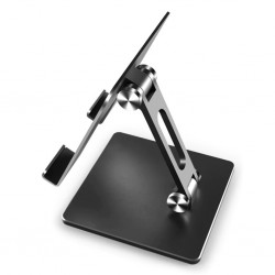 MT134 Alüminyum Masaüstü Ayarlanabilir Tablet Tutucu Masa Standı (Füme)