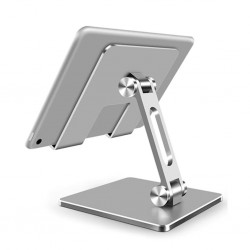 MT134 Alüminyum Masaüstü Ayarlanabilir Tablet Tutucu Masa Standı (Gümüş)