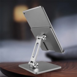 MT134 Alüminyum Masaüstü Ayarlanabilir Tablet Tutucu Masa Standı (Gümüş)