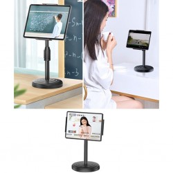 Portatif 360 ° Masaüstü Tablet Standı Tutucu (Siyah)