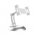 Universal PB-45S Portatif 360 ° Masaüstü Tablet Standı Tutucu (Beyaz)