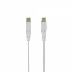 Helt HT-DC09 Plastik 100 Cm Type-C To Type-C Şarj ve Data Kablosu (Beyaz)