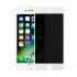 iPhone 7 Uyumlu Privacy Ön Koruma Temperli Hayalet Cam Ekran Koruyucu (Beyaz)