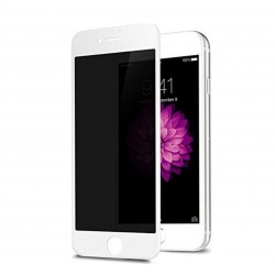 iPhone 6 Plus / 6S Plus Uyumlu Privacy Ön Koruma Hayalet Seramik Nano Ekran Koruyucu (Beyaz)