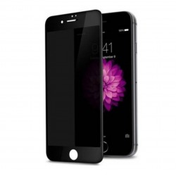 iPhone 7 Plus / 8 Plus Uyumlu Privacy Ön Koruma Hayalet Seramik Nano Ekran Koruyucu (Siyah)