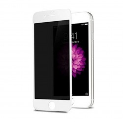 iPhone 7 Plus / 8 Plus Uyumlu Privacy Ön Koruma Hayalet Seramik Nano Ekran Koruyucu (Beyaz)