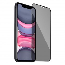 iPhone 11 / XR Uyumlu Privacy Ön Koruma Hayalet Seramik Nano Ekran Koruyucu (Siyah)