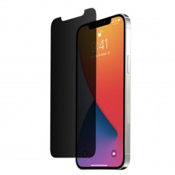 iPhone 12 Pro Max Uyumlu Privacy Ön Koruma Hayalet Seramik Nano Ekran Koruyucu (Siyah)