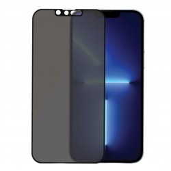 iPhone 13 Pro Max Uyumlu Privacy Ön Koruma Hayalet Seramik Nano Ekran Koruyucu (Siyah)