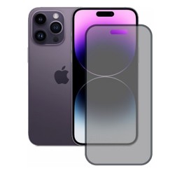 iPhone 14 Pro Max Uyumlu Privacy Ön Koruma Hayalet Seramik Nano Ekran Koruyucu (Siyah)