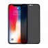 iPhone 11 Pro Max / XS Max Uyumlu Privacy Ön Koruma Temperli Hayalet Cam Ekran Koruyucu (Siyah) 