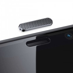 iPhone 12 Mini Uyumlu Toz Filtreli HD Temperli Cam Ekran Koruyucu (Siyah)