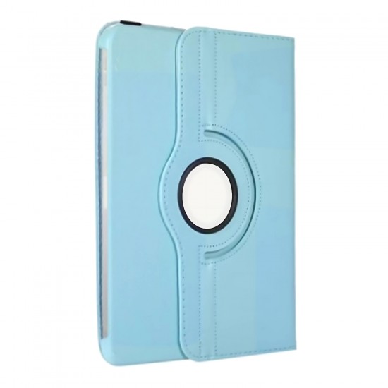 Samsung Galaxy Tab S10 FE Plus 360 Dönen Standlı Kapaklı Kılıf (Mavi)