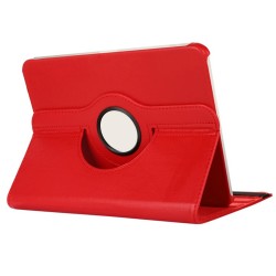 Samsung Galaxy Tab S10 FE Plus 360 Dönen Standlı Kapaklı Kılıf (Kırmızı)