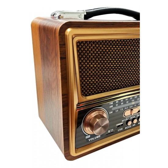 Jopus Morrina II Nostaljik Retro Bluetooth Hoparlör - FM/AM/SW USB/SD Radyo