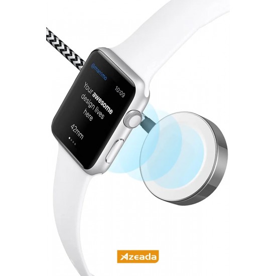 Azeada PD-W13 2'si 1 Arada Magsafe Manyetik Akıllı Saat ve Lightning Şarj Kablosu