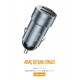 Azeada Mintone Serisi 15W Çift USB Girişli Araç Şarj Cihazı (Gri)