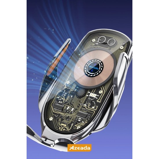Azeada AZ-C05 15W Hızlı Kablosuz Magsafe Araç İçi Şarj Cihazı ve Telefon Tutucu