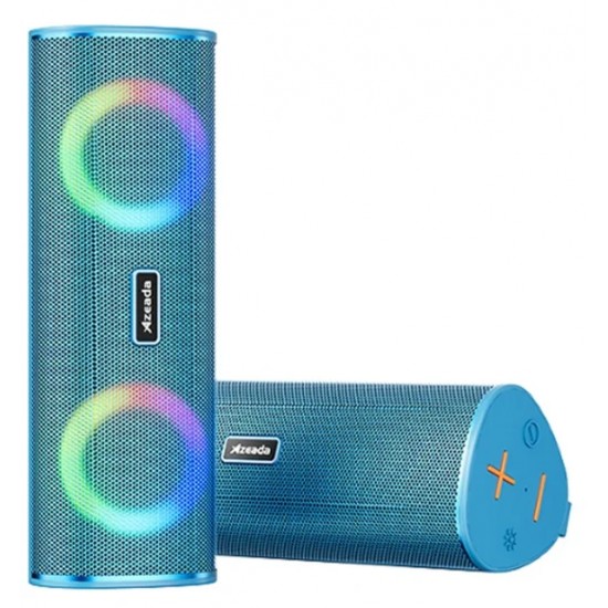 Azeada AZ-S03 Morein Dual RGB Bluetooth Hoparlör (Mavi)