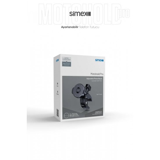 Simex Motohold Pro Ayarlanabilir Manyetik Telefon Tutucu