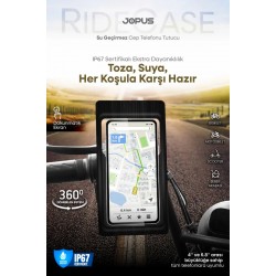 Jopus RideCase IP67 Su Geçirmez Motosiklet / Bisiklet Telefon Tutucu
