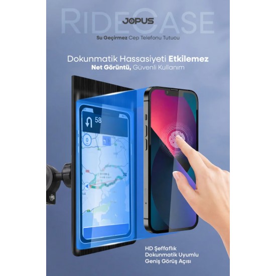 Jopus RideCase IP67 Su Geçirmez Motosiklet / Bisiklet Telefon Tutucu