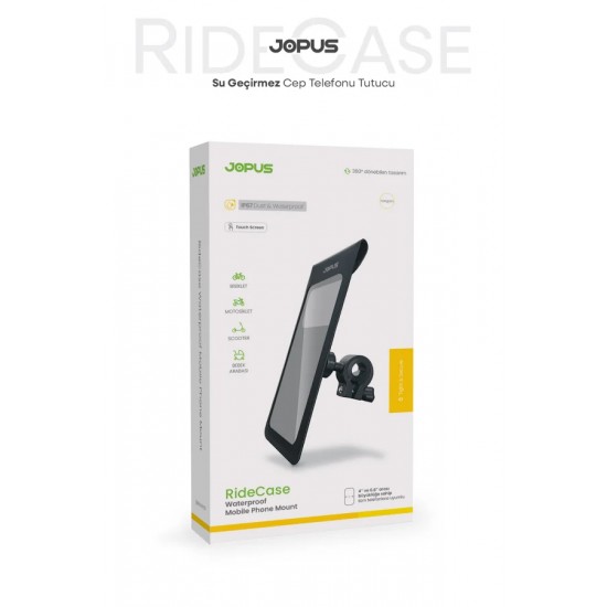 Jopus RideCase IP67 Su Geçirmez Motosiklet / Bisiklet Telefon Tutucu